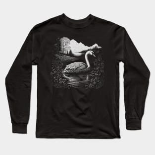 Beautiful Swan Long Sleeve T-Shirt